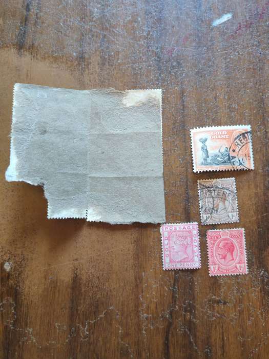 Lot of vintage Gold Coast (Ghana) stamps