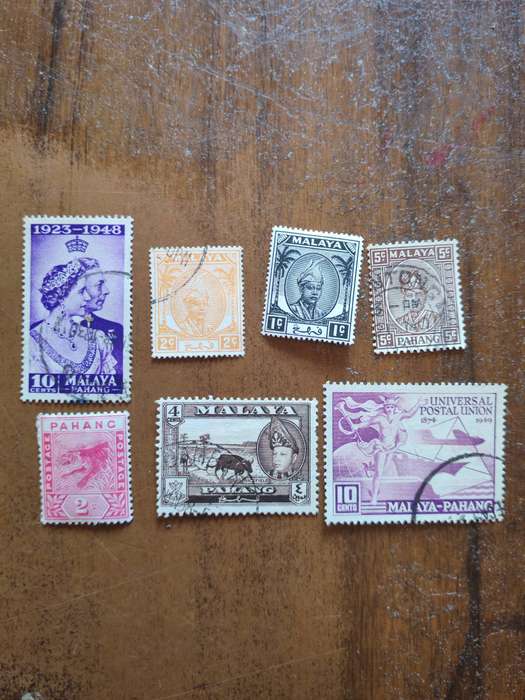 Vintage Malaya - Pahang stamps