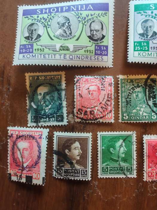 Big lot of vintage Albania stamps