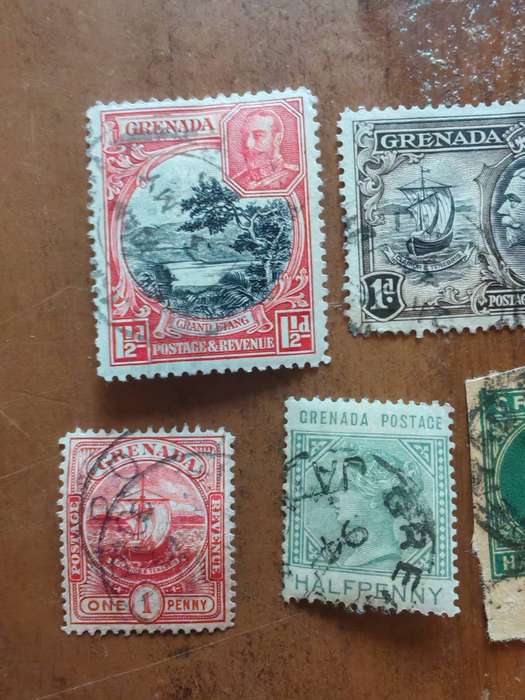 Lot of vintage Grenada stamps