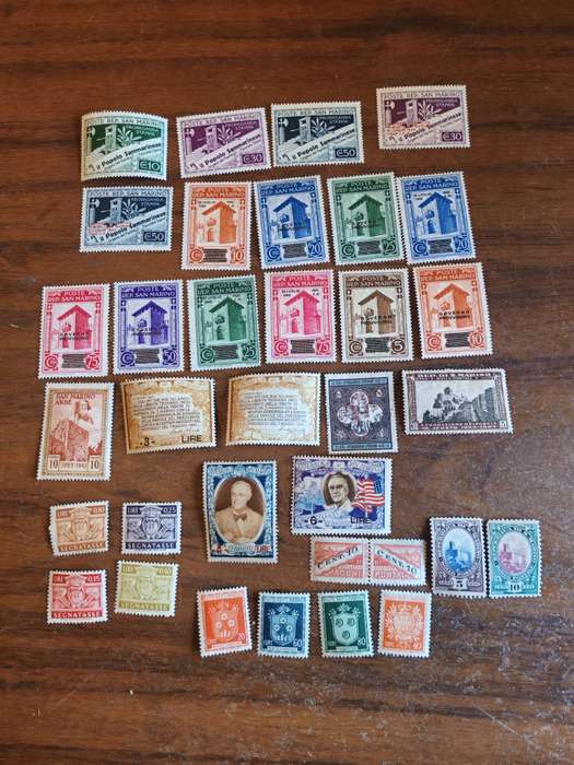 Big lot of vintage San Marino stamps