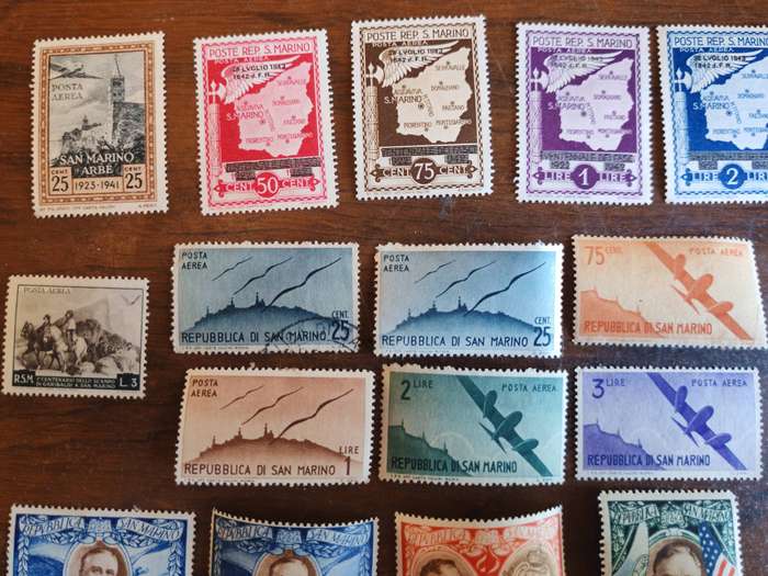 Another big lot of vintage San Marino stamps