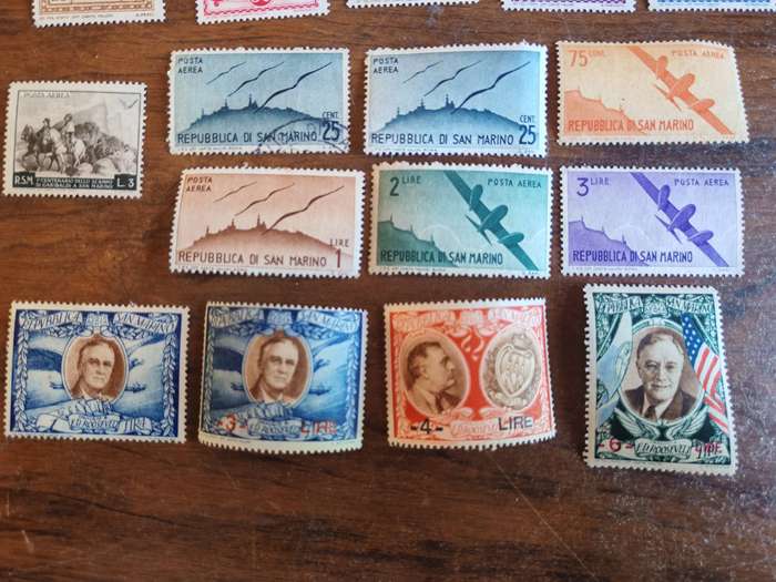Another big lot of vintage San Marino stamps