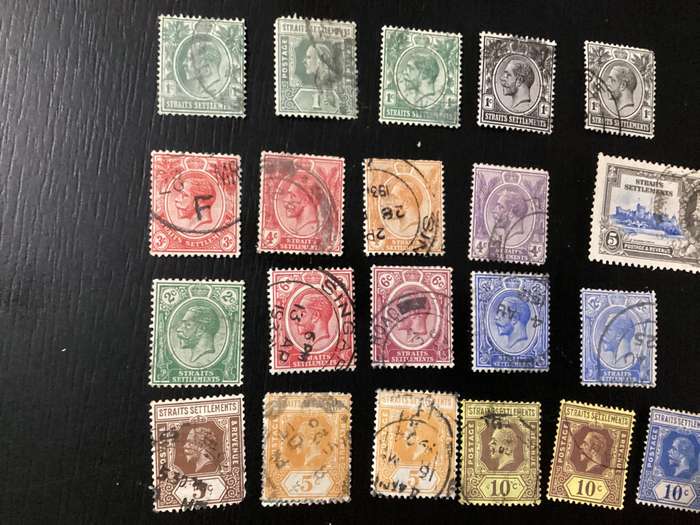 Straits Settlements Malaysia Stamps Lot