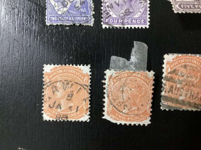 Australia South Australia 1880-1910 Queen Victoria stamps lot