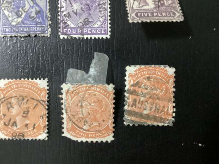 Australia South Australia 1880-1910 Queen Victoria stamps lot