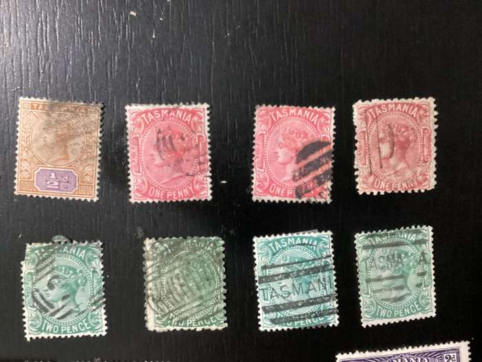 Australia Tasmania 1880-1910 Queen Victoria and Pictorials