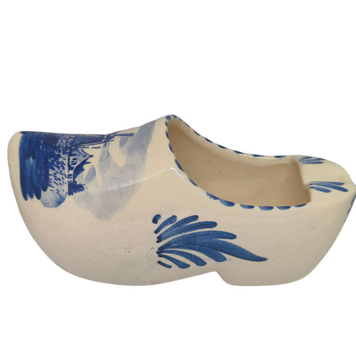 Large vintage Delft clog ashtray