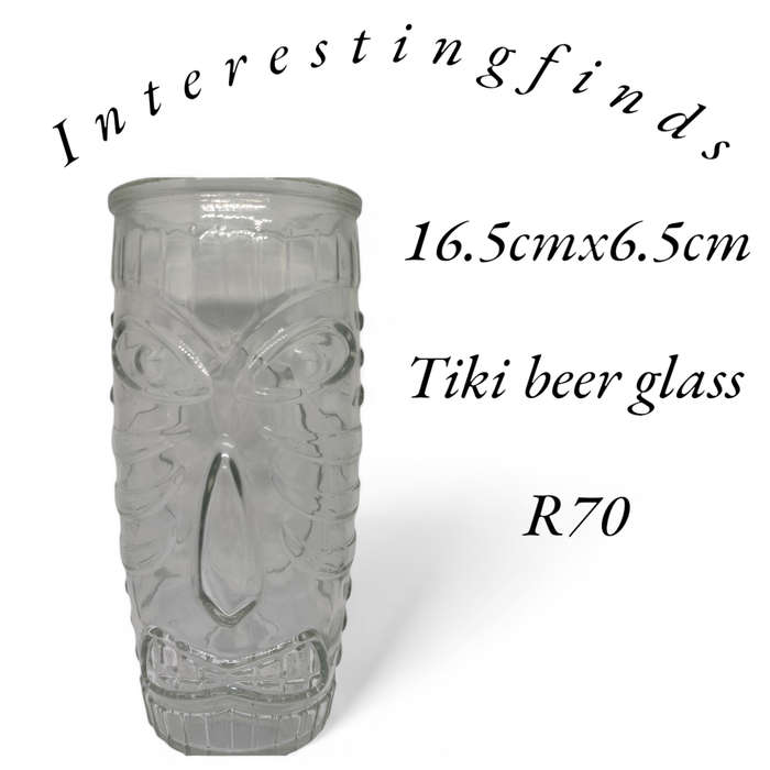 Unique Tiki beer glass - large