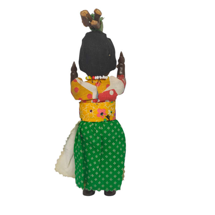 Vintage South African souvenir doll with sleep eyes