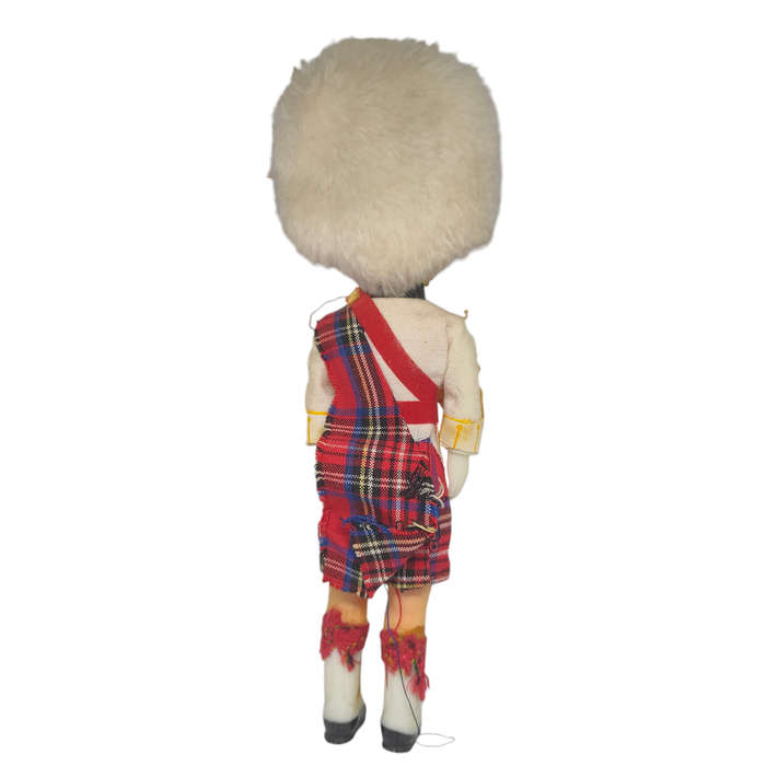 Vintage Scottish guard souvenir doll with sleep eyes