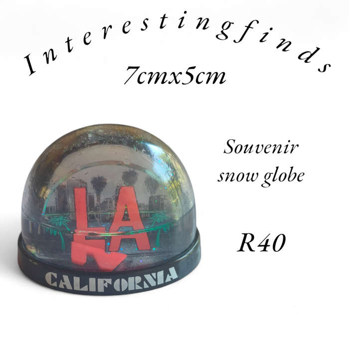 LA California souvenir snow globe