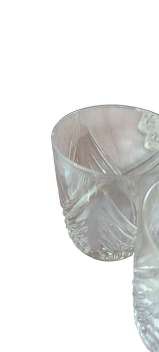 Genuine lead crystal decanter and glasses - D'Arques France