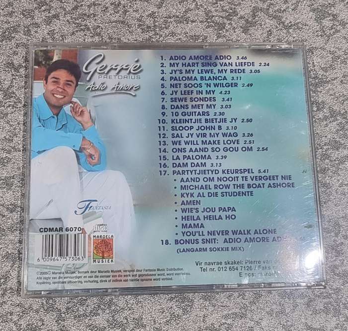 GERRIE PRETORIUS ADIO AMORE CD