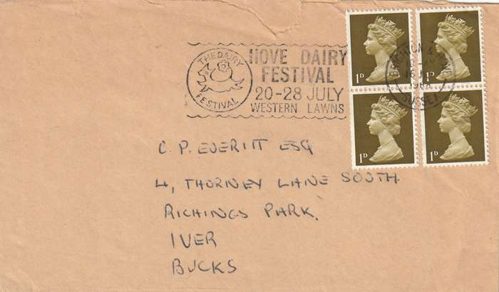 Great Britain cover - 1968 - Machins The Hove Dairy Festival Sussex Western Lawns