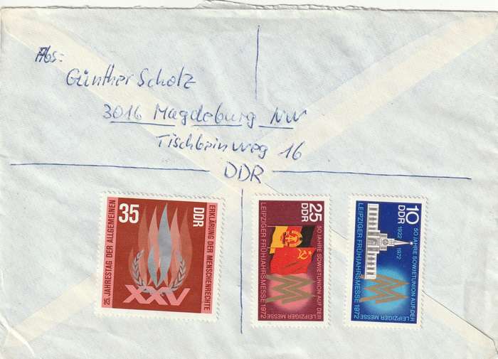 Germany DDR Registered Cover South Africa - 1969 1972 - Gymnastics and Sports Festival Leipzig Spri