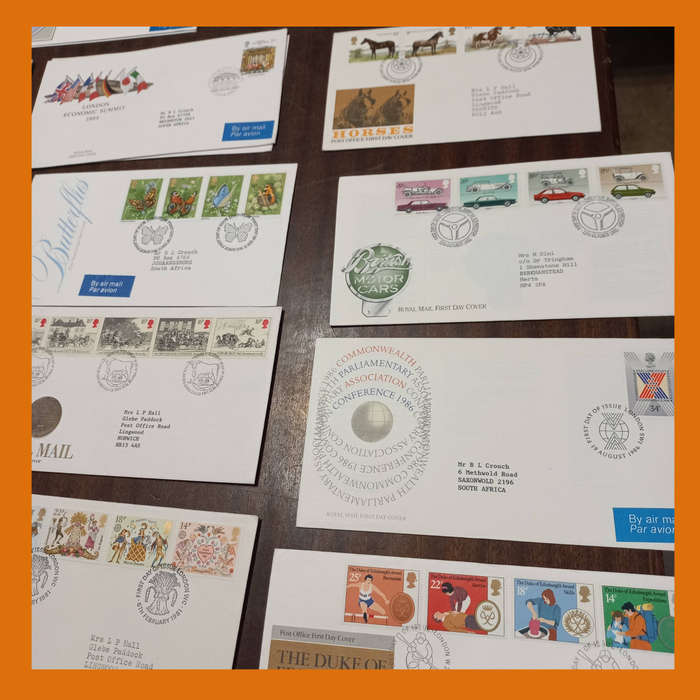 Great Britain First Day Covers  50 Addressed FDCs, Mainly 1980  550g