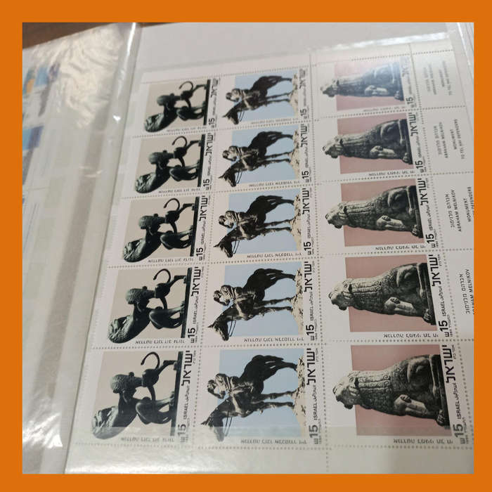 Israel Mint Blocks with Tabs  KEK Album 1979 to 1992, Topicals Included