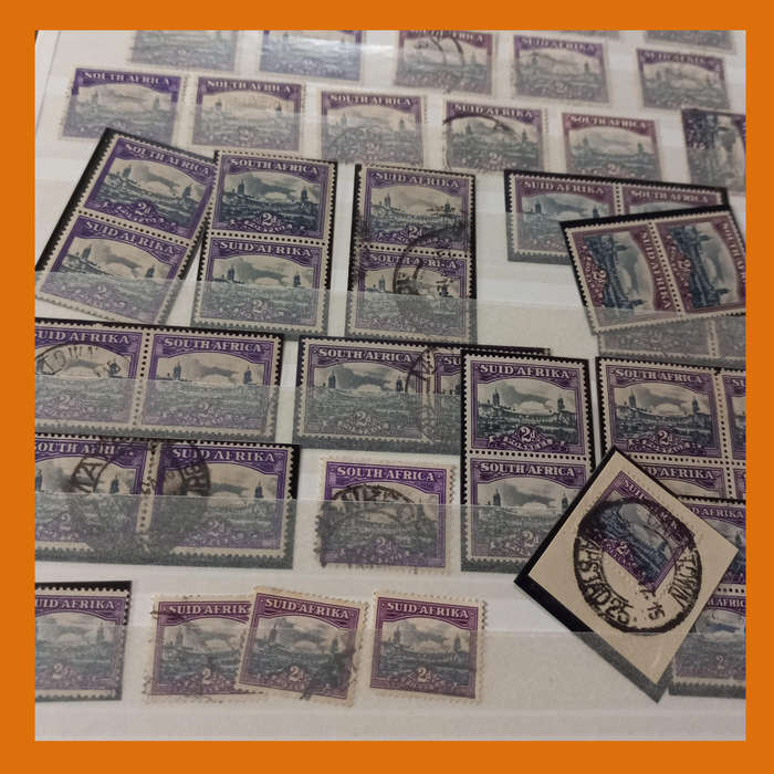 South Africa Union KA-BE Stock Book 16 double-sided pages  Includes King George V