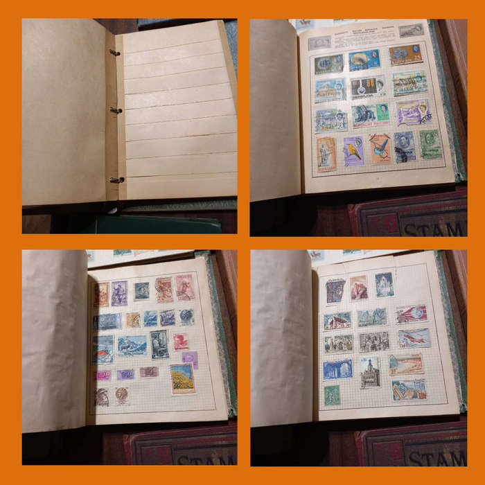World & South Africa Stamps in 20+ Compact Stock Books  Thousands stamps also 3 Empty for Expansion