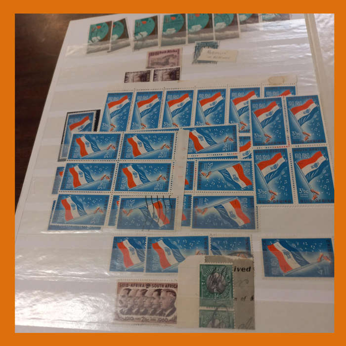 South Africa Union KA-BE Stock Book 16 double-sided pages  Includes King George V