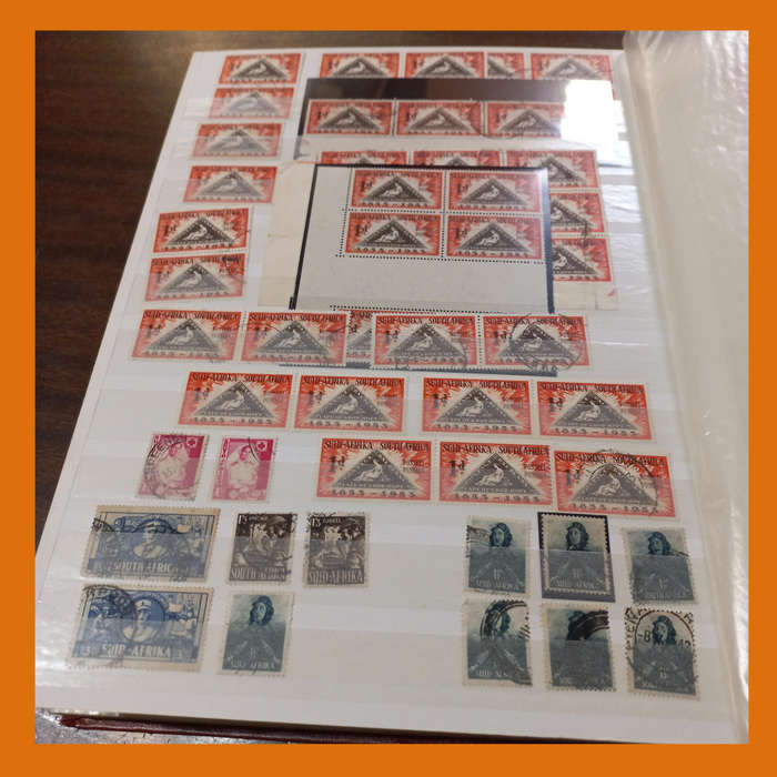 South Africa Union KA-BE Stock Book 16 double-sided pages  Includes King George V