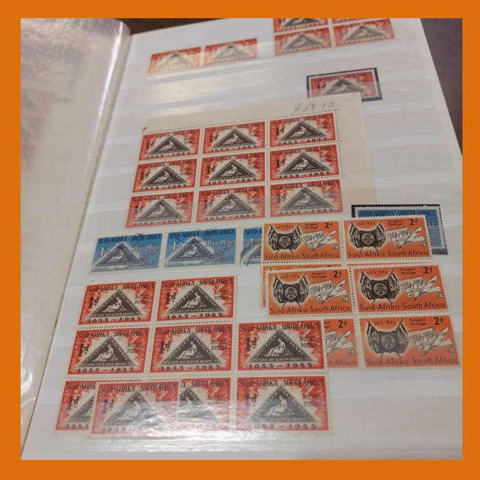 South Africa Union KA-BE Stock Book 16 double-sided pages  Includes King George V