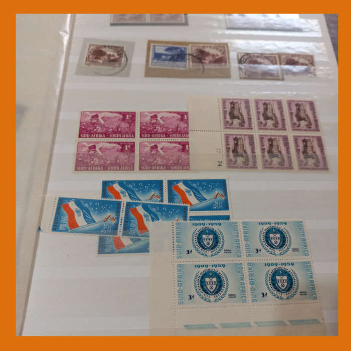 South Africa Union KA-BE Stock Book 16 double-sided pages  Includes King George V