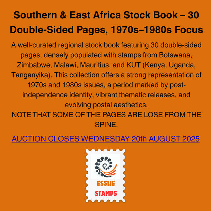 Southern & East Africa Stock Book  30 Double-Sided Pages, 1970s 1980s Focus