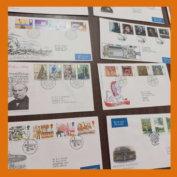 Great Britain First Day Covers  50 Addressed FDCs, Mainly 1980  550g