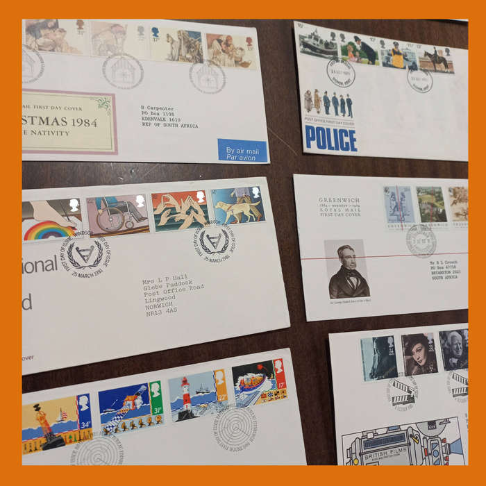 Great Britain First Day Covers  50 Addressed FDCs, Mainly 1980  550g