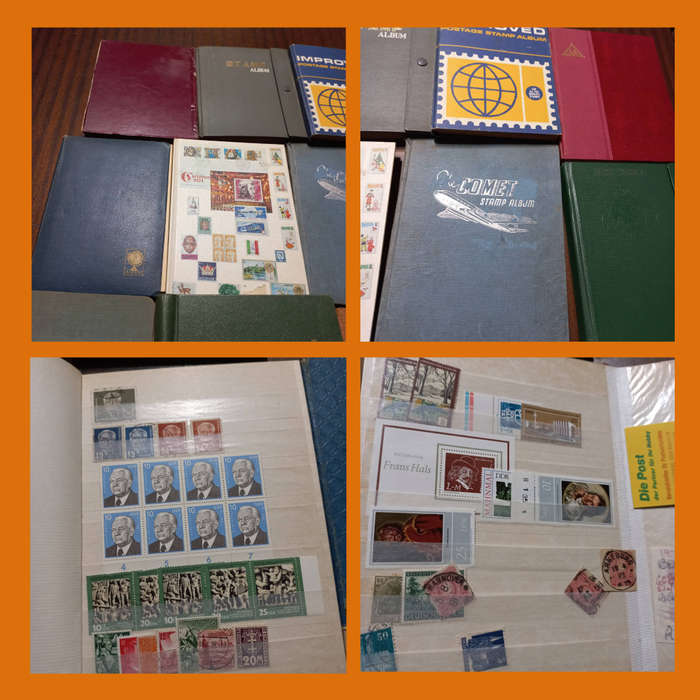 World & South Africa Stamps in 20+ Compact Stock Books  Thousands stamps also 3 Empty for Expansion