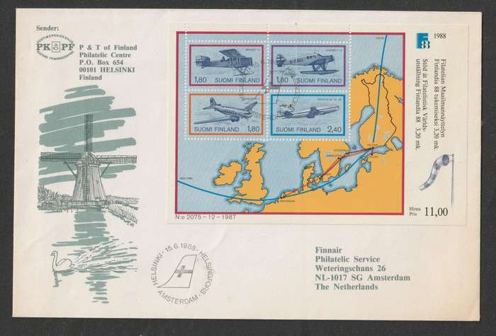 Finland Collection including 2 Covers with Airplanes