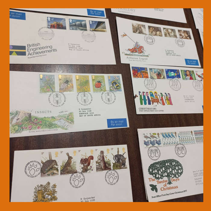 Great Britain First Day Covers  50 Addressed FDCs, Mainly 1980  550g