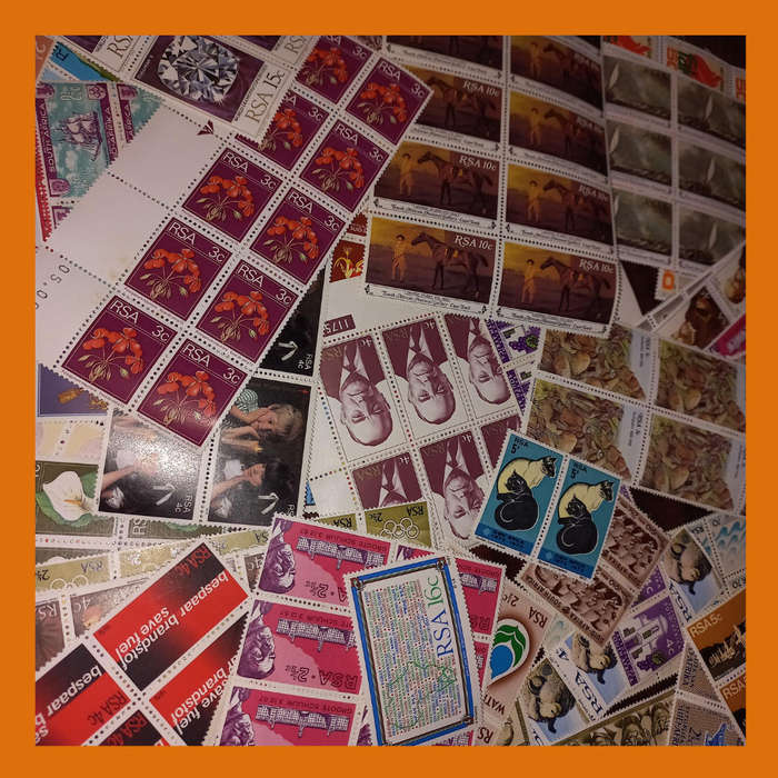South Africa Mainly Republic and some Union - Mint Stamp Accumulation - Loose and in Blocks - JURIEV
