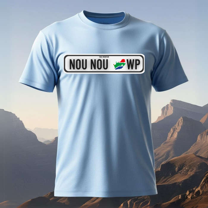 NUMBER PLATE - NOU NOU - Show your SA Roots - Unisex Crew Neck Tee