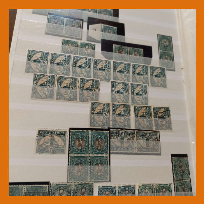 South Africa Union KA-BE Stock Book 16 double-sided pages  Includes King George V