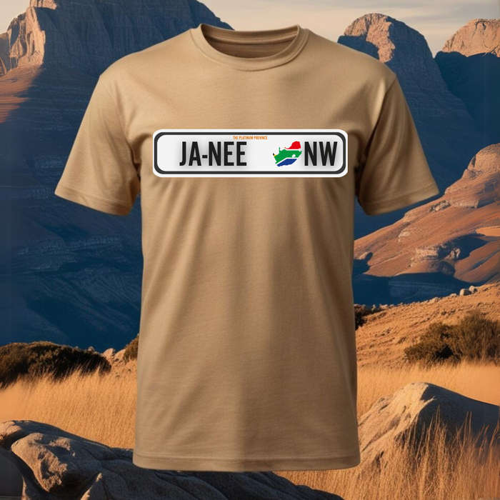 NUMBER PLATE - JA-NEE - Show your SA Roots - Unisex Crew Neck Tee