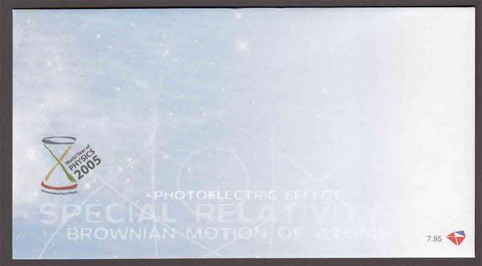 South Africa - 2005 - Year of Physics - FDC 7.95 - Unserviced Cover
