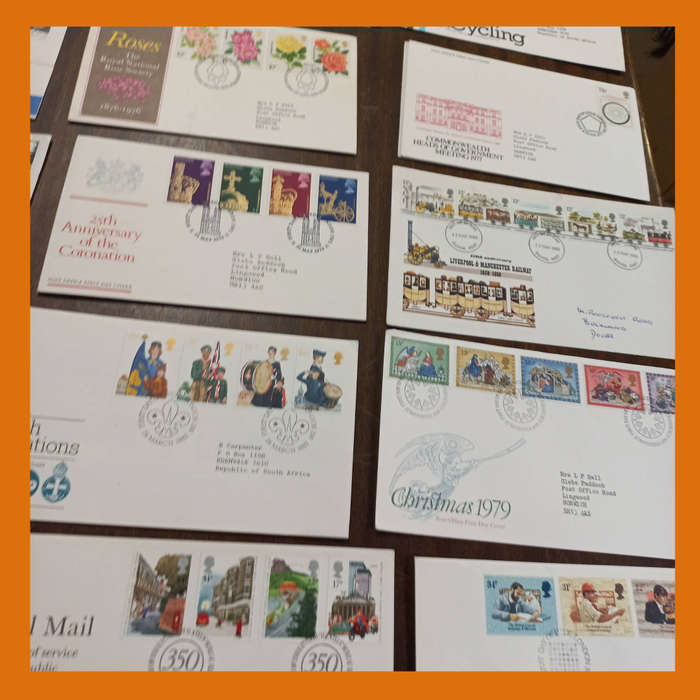 Great Britain First Day Covers  50 Addressed FDCs, Mainly 1980  550g