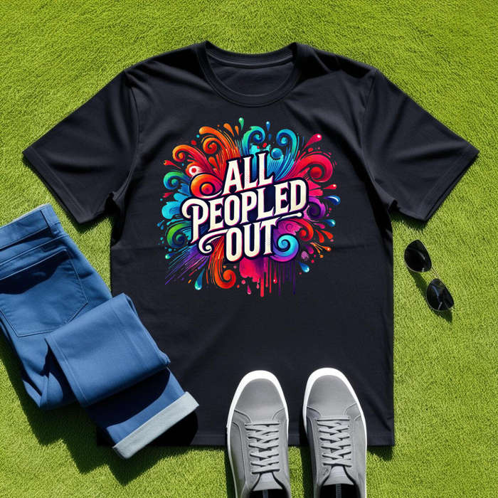 PSYCHODELIC - All Peopled Out - Unapologetically You! - Unisex Crew Neck Tee
