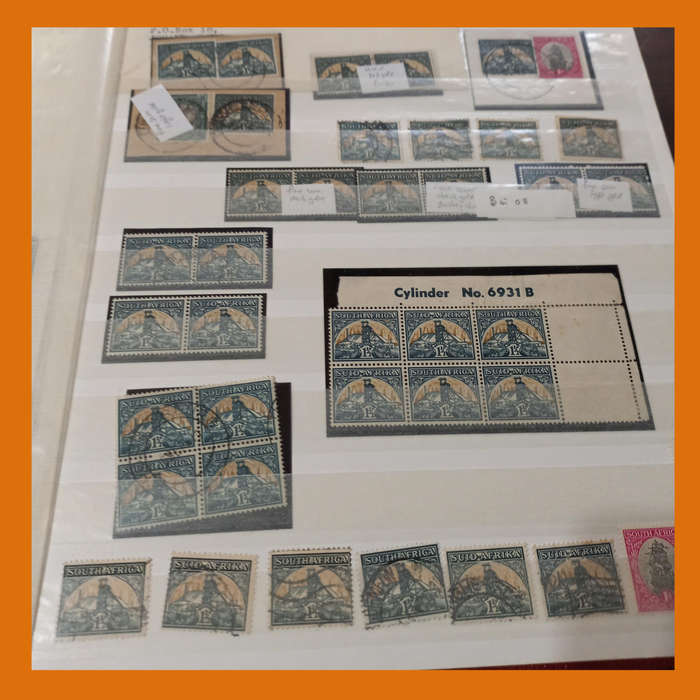 South Africa Union KA-BE Stock Book 16 double-sided pages  Includes King George V
