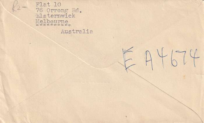 Australia cover - 1959 - Queen Elizabeth QEII Flannel Flower Flowers