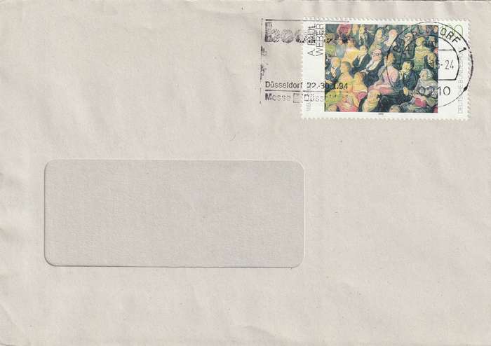 Germany on Cover - 1995 1993 - 20th Century German Paintings Paul Weber