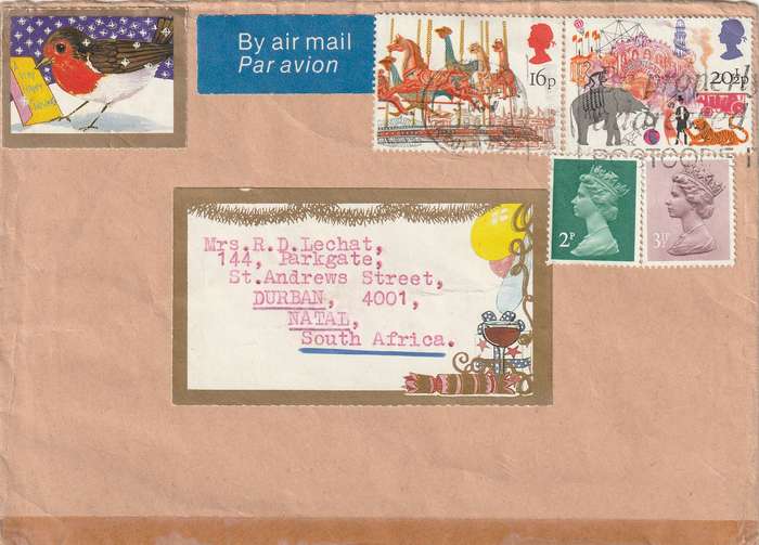 Great Britain Cover - 1983 - British Fairs Merry-go-round Animals Elephants Tiger Machins