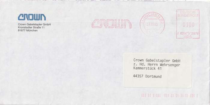 Germany on Cover - 1995 - Munchen Entgelt Bezahlt