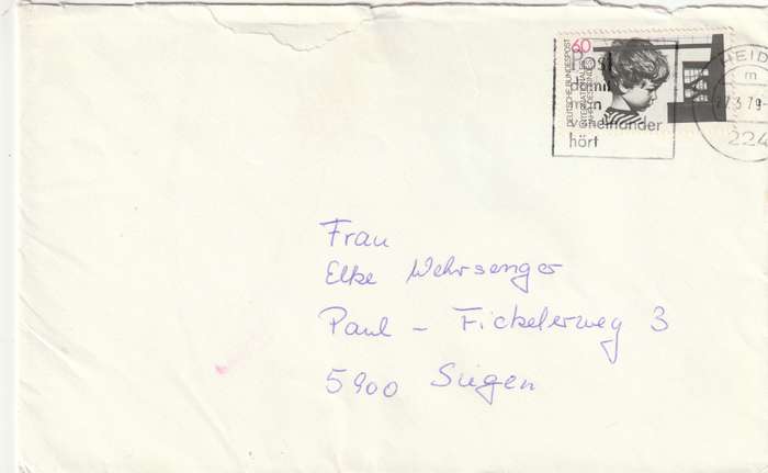 Germany Federal Cover - 1979 - International Year of the Child Slogan
