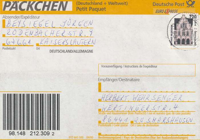 Germany Federal Cover - 1987 1994 - Historic Sites Hildesheim Dual currency