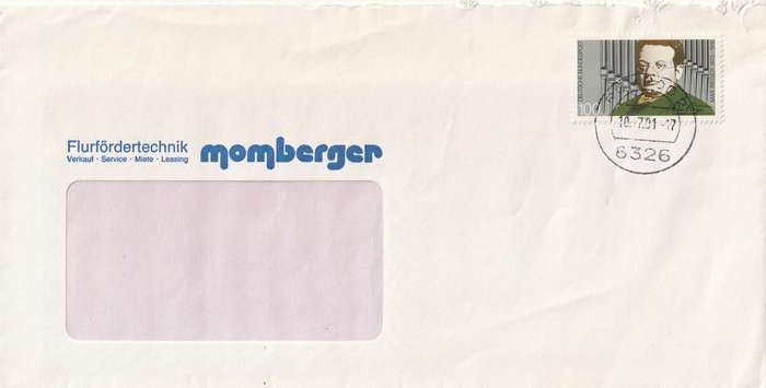 Germany on Cover - 1991 - Max Reger Composer