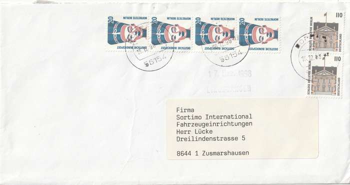 Germany Cover - 1987 1998 1994 - Historic Sites and Objects Nefertiti Norfetete Bellevue Castle Ber